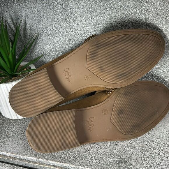 Crown Vintage Lorina Leather Studded Loafers Shoes Size 10 - Picture 7 of 8